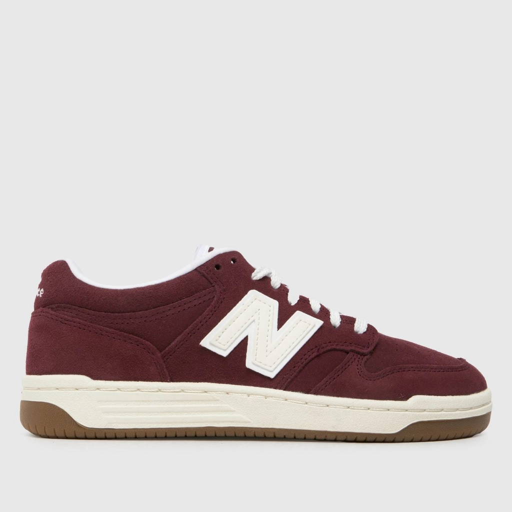 New Balance 480 Trainers in Burgundy